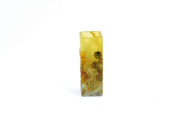 Daum Frères. Miniature glass vase with blackberry twigs - Foto 5