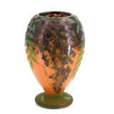 Daum Frères. Ovoid glass vase with wisteria decor - фото 7