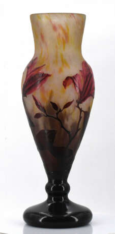 Daum Frères. Glass vase with magnolia decor - Foto 2