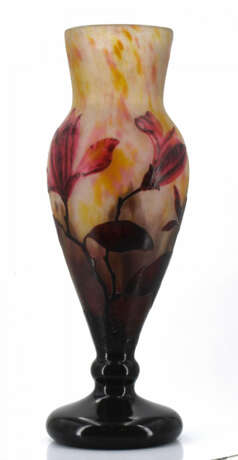 Daum Frères. Glass vase with magnolia decor - Foto 5