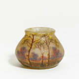 Daum Frères. Glass vase with birch forest - photo 1