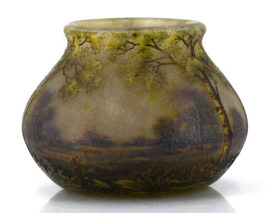 Daum Frères. Glass vase with birch forest - Foto 4