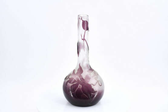 Emile Gallé. Glass soliflore with clematis tendrils - Foto 5