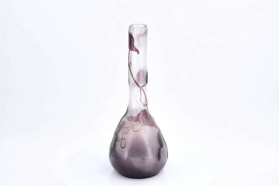Emile Gallé. Glass soliflore with clematis tendrils - photo 6