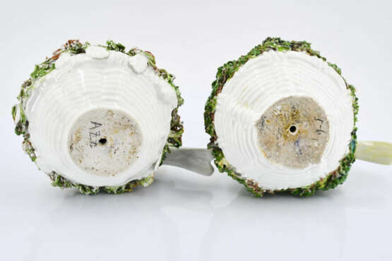 Meissen. Two porcelain bird nests with freshly hatched chicks - Foto 4