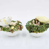 Meissen. Two porcelain bird nests with freshly hatched chicks - Foto 5
