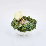 Meissen. Two porcelain bird nests with freshly hatched chicks - Foto 10