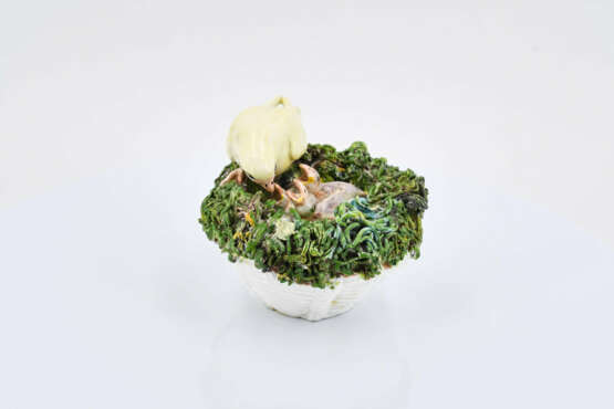 Meissen. Two porcelain bird nests with freshly hatched chicks - photo 10