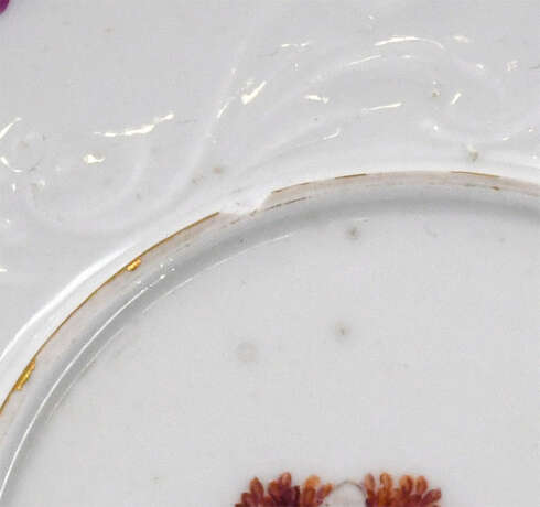 Meissen. Porcelain Écuelle on saucer with gallant scenes - Foto 10