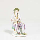 Meissen. Porcelain figurine of a dutch farmer with pipe - photo 1