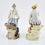 Ludwigsburg. Porcelain figurines of fisherman and fisherwoman - Foto 3