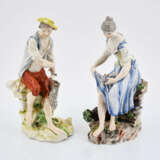 Ludwigsburg. Porcelain figurines of fisherman and fisherwoman - Foto 6