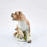Meissen. Porcelain lioness with her cub - photo 3