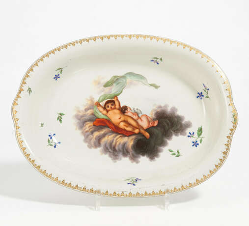 Frankenthal. Oval porcelain bowl with two putti - фото 1