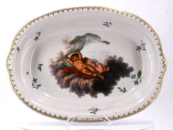 Frankenthal. Oval porcelain bowl with two putti - Foto 2