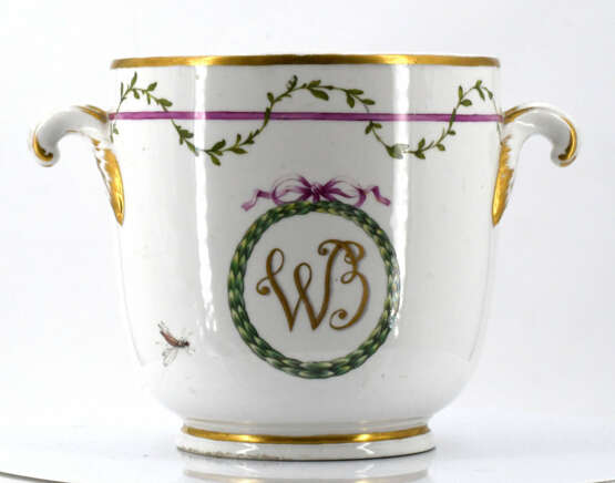 Fulda. Pair of porcelain ice buckets with monogram "WB" - Foto 9