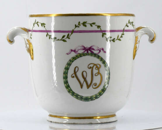 Fulda. Pair of porcelain ice buckets with monogram "WB" - Foto 11