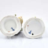 Meissen. Porcelain figurines of girl feeding chicken and boy feeding geese - фото 6