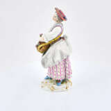 Meissen. Porcelain figurines of shepherdess with flute and female gardener - Foto 3
