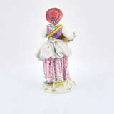 Meissen. Porcelain figurines of shepherdess with flute and female gardener - photo 4