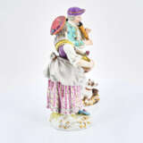Meissen. Porcelain figurines of shepherdess with flute and female gardener - Foto 10