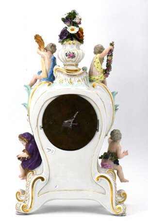 Meissen. Porcelain pendulum clock "Four Seasons" - photo 5