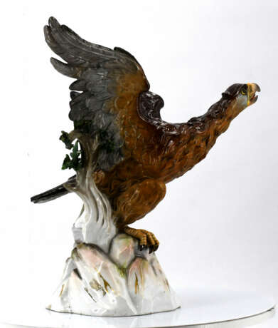 Meissen. Porcelain eagle on rock - фото 4