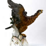 Meissen. Porcelain eagle on rock - фото 4