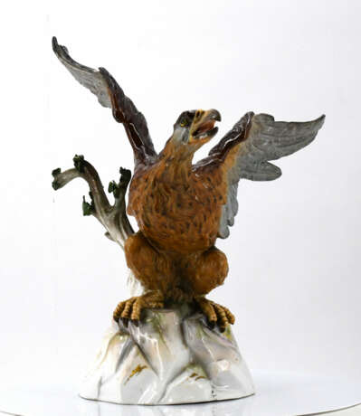 Meissen. Porcelain eagle on rock - фото 5