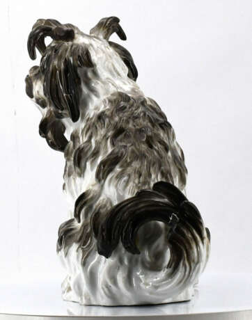 Meissen. Porcelain figurine of a Bolognese dog - Foto 4