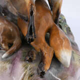 Meissen. Porcelain figurine of a fox family - Foto 2