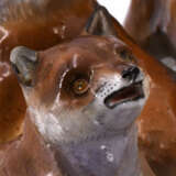 Meissen. Porcelain figurine of a fox family - Foto 5