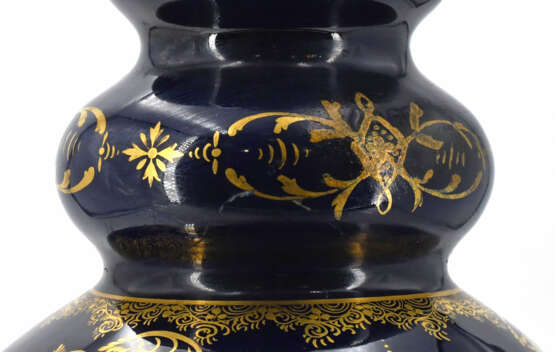 Meissen. Porcelain vase with flower bouquets and landscape - photo 8