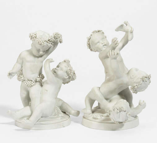 Sèvres. Bisque porcelain allegories of "Autumn" and "Spring" - фото 1