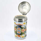 Thüringen. Ceramic and tin tankard with crowned flower cartouche - Foto 4