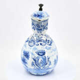 Presumably Germany. Lidded ceramic jug with countryside scenery and coat of arms - photo 3