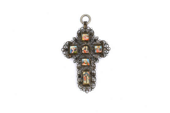 Two silver and mother of pearl crucifixes - photo 6