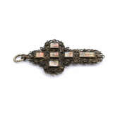 Two silver and mother of pearl crucifixes - Foto 8