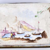 Presumably Augsburg. Enamel and copper snuff box with fine merchant navy scenes - photo 6