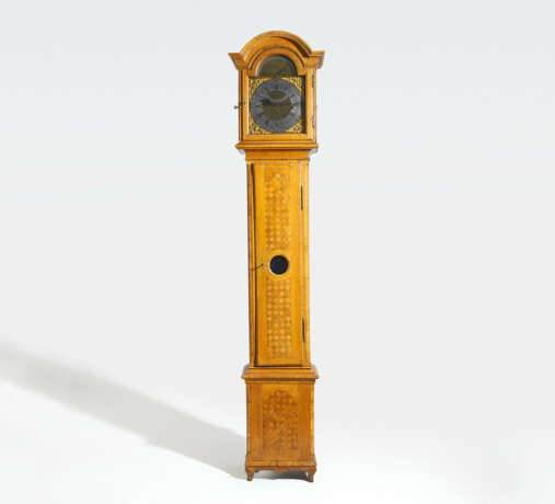 Electoral Palatinate. Rococo oak and walnut longcase clock with musical mechanism - photo 1