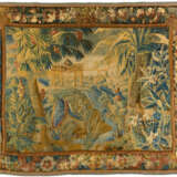 Aubusson. Wool and silk tapestry with exotic landscape - фото 1