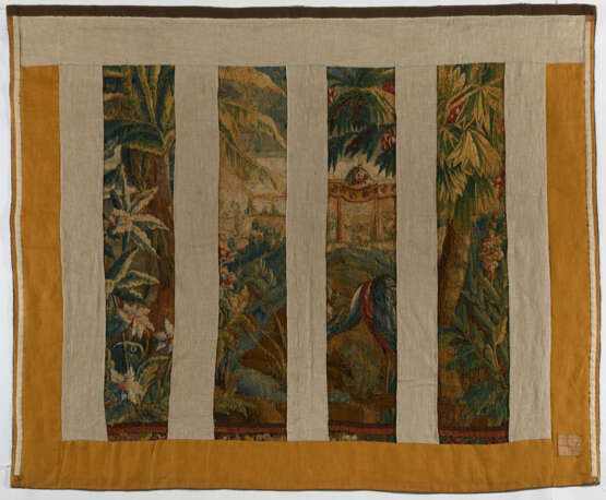 Aubusson. Wool and silk tapestry with exotic landscape - photo 2