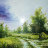 Painting “Scenery”, Fiberboard, Oil paint, Realist, Landscape painting, Russia, 2021 - photo 1