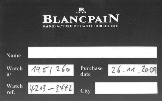 Blancpain. BLANCPAIN, LIMITED EDITION PLATINUM LE BRASSUS '8 DAYS', NO. 195/260 - photo 4