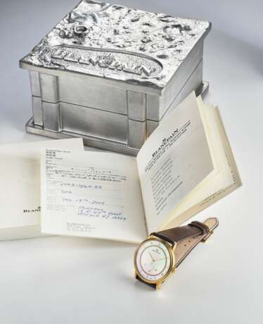 Blancpain. BLANCPAIN, GOLD VILERET WITH MOTHER-OF-PEARL AND DIAMONDS DIAL - Foto 3