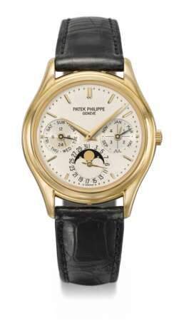 Patek Philippe. PATEK PHILIPPE, GOLD PERPETUAL CALENDARAND MOON PHASES WITH LATER DIAL, REF. 3940J - фото 1