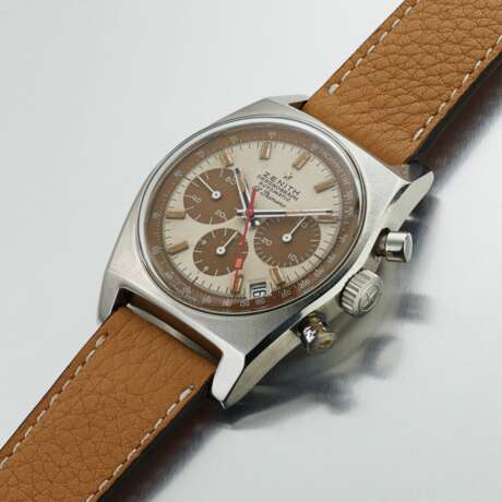 Zenith. ZENITH, STEEL "TROPICAL PANDA" EL PRIMERO CHRONOGRAPH, REF. A 384 - photo 2