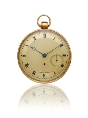 Breguet. BREGUET, 18K GOLD JUMP HOUR A TOC QUARTER REPEATING CYLINDER WATCH WITH GOLD DIAL, SOLD TO LORD LAUDERDALE - photo 1