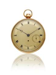 BREGUET, 18K GOLD JUMP HOUR A TOC QUARTER REPEATING CYLINDER WATCH WITH GOLD DIAL, SOLD TO LORD LAUDERDALE