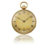 Breguet. BREGUET, 18K GOLD JUMP HOUR A TOC QUARTER REPEATING CYLINDER WATCH WITH GOLD DIAL, SOLD TO MONSIEUR JAMES - photo 1